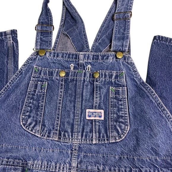 Vintage Big Smith bib overalls medium wash - Picture 5 of 7